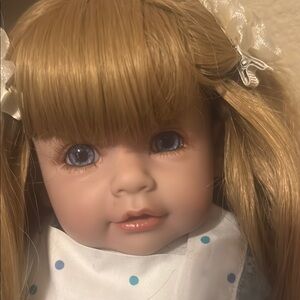 Blonde Hair Doll with Blue Eyes